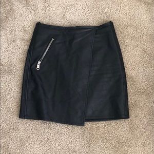 Faux leather skirt